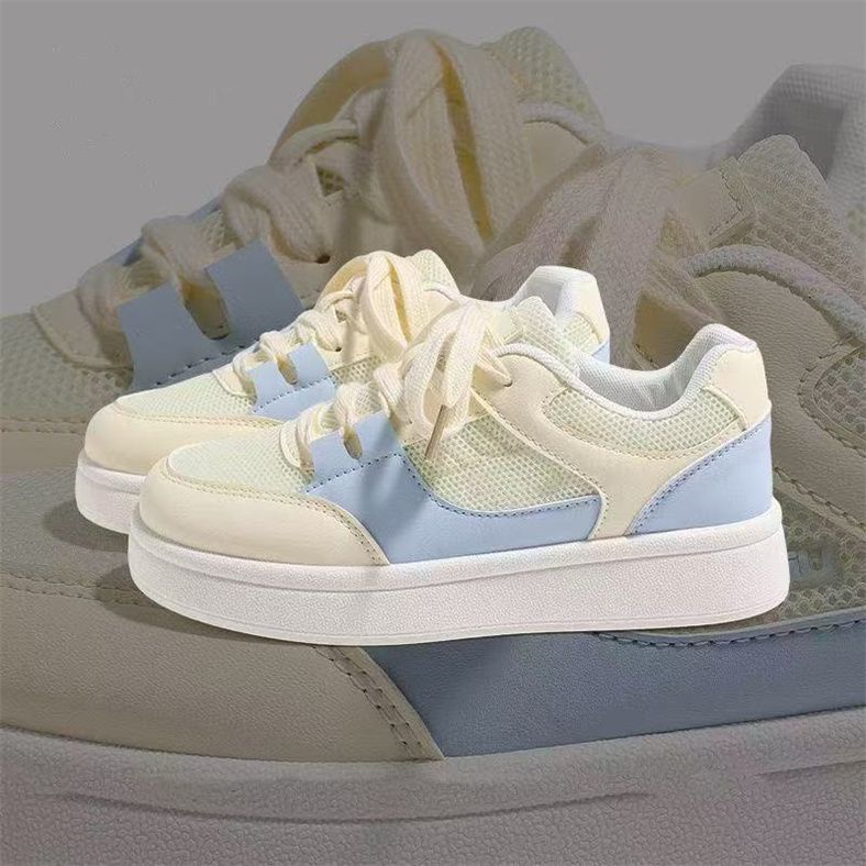 Breathable mesh high-value board shoes women's shoes summer new comfortable versatile board shoes lightweight student running shoes