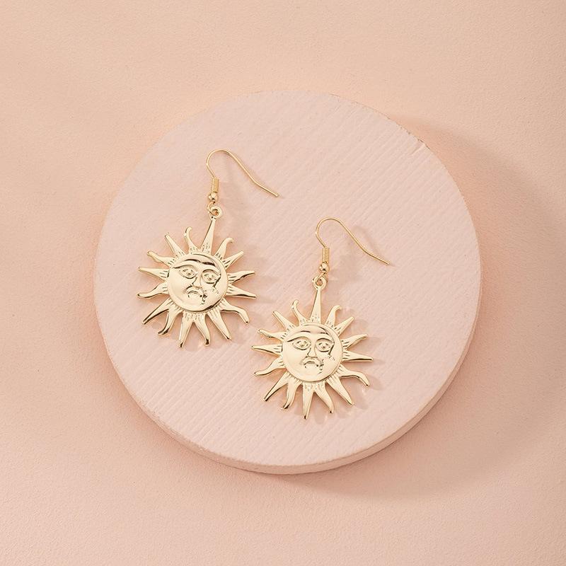 Trendy European  American Large Stud Earrings - Versatile Street Style Dangles for Women