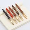 Sandalwood Pen Retro Mahogany Signature Pen High-End Business Calligraphy Pen Curved Tip Lettering Nail System Student