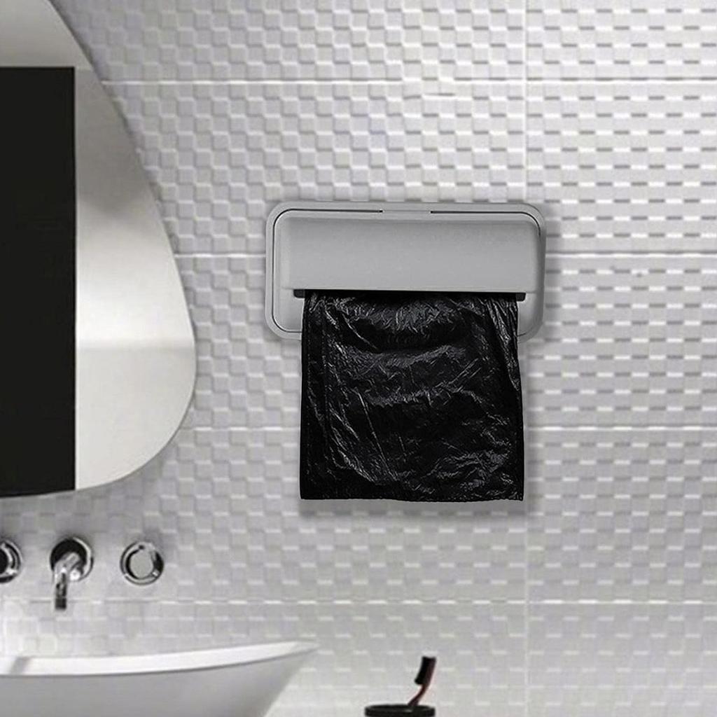 Trash Bags Storage Box Garbage Bag Dispenser for Kitchen Bathroom Wall Mounted Grocery Bag Holder Kitchen Plastic Bags Container