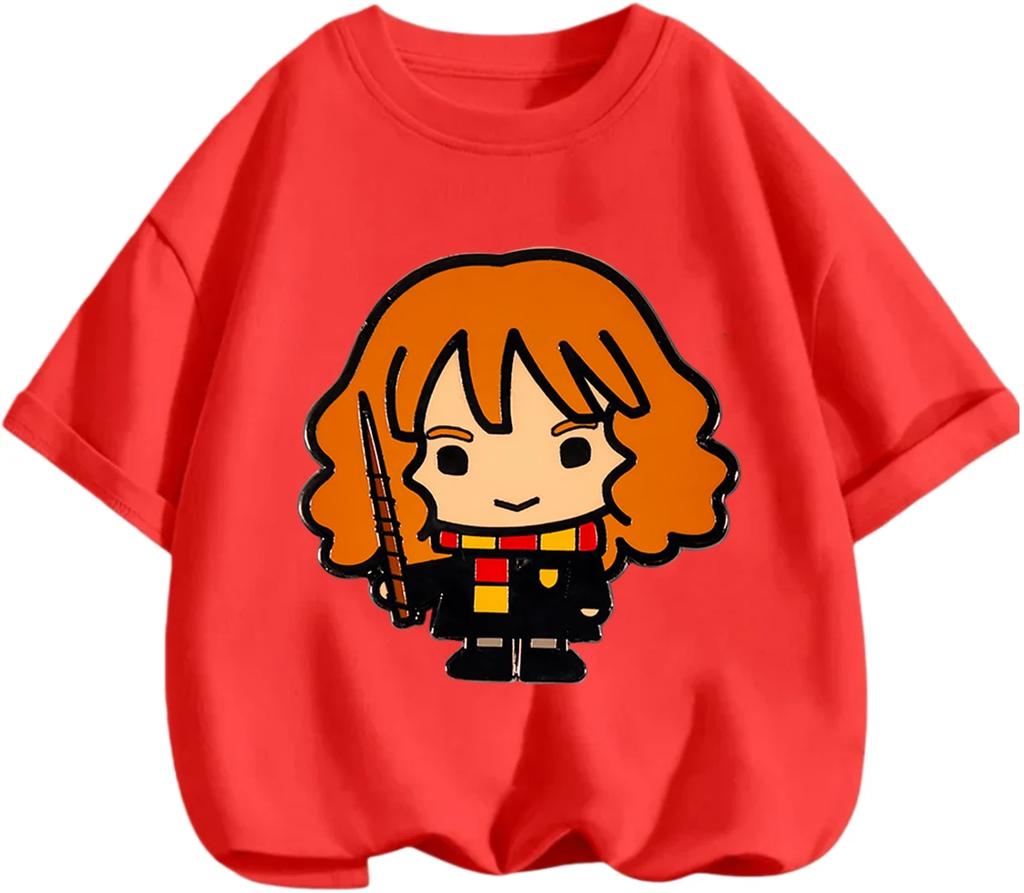 Youth Street Trend Harry Potter Tee Summer Soft Casual Round Neck Short Sleeve Children Clothing