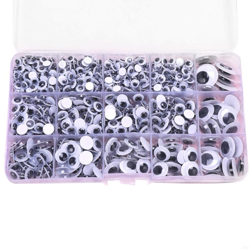 Wiggle Googly Eyes 260/350/750/1380Pcs Adhesive Googly Eyes Craft Eyes