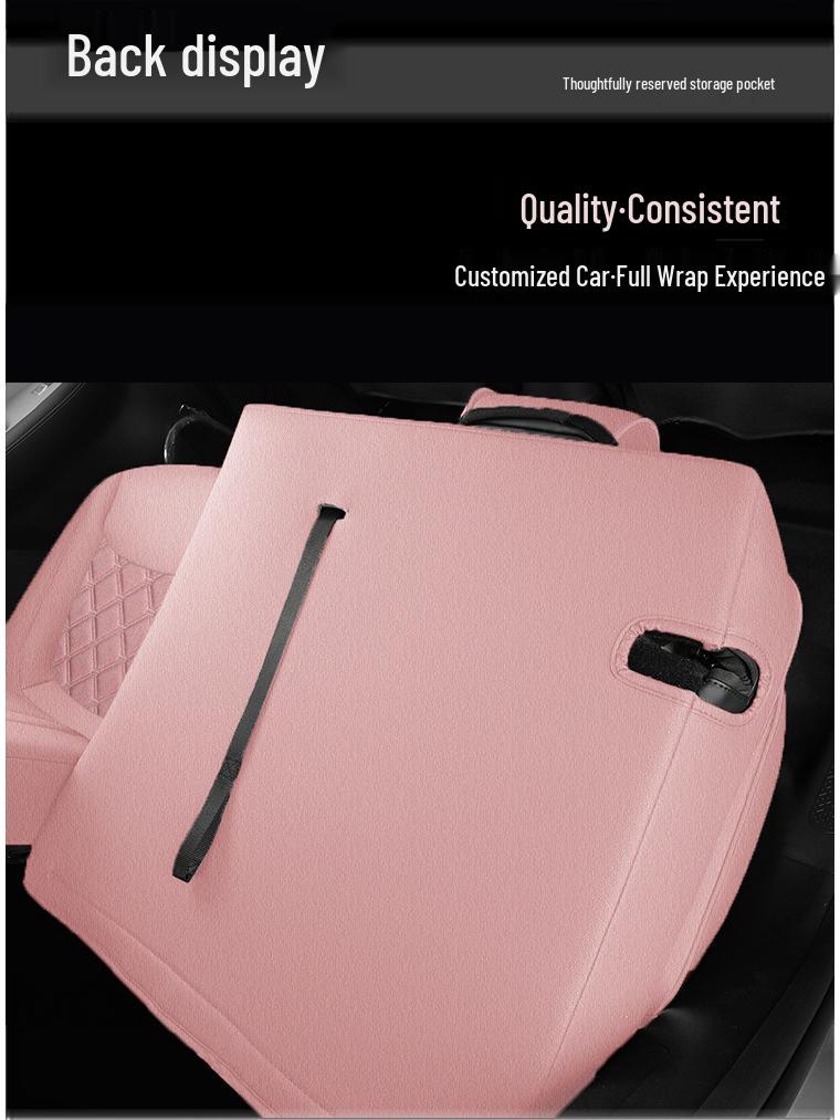 2024 Wuling 3rd Gen Macaron Cotton-Linen Car Seat Cushion, All-Season