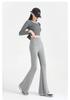 Plus Size Micro-Flare Maternity Pants - Casual, Wide-Leg, No Tummy Support, Slimming, Non-Constricting, Spring/Summer Wear