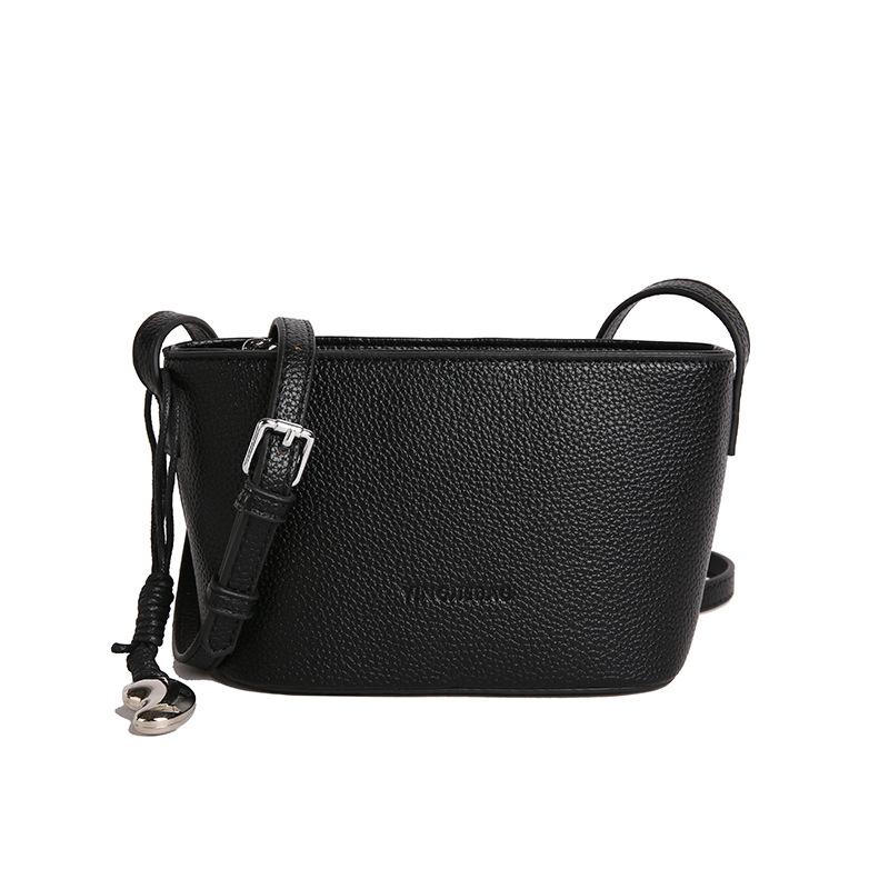 High-end boat bag ingot bag mini small bag women's new fashion and leisure single shoulder crossbody bucket bag