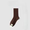 Female Spring and Autumn Pure Cotton Deodorant Boneless Moon Son Tube Stack Socks