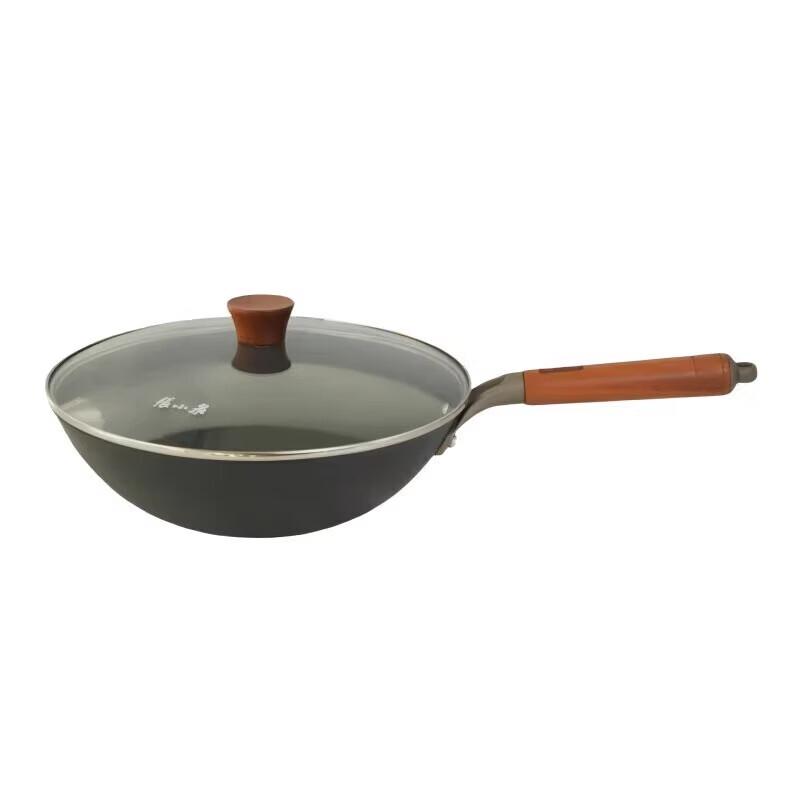 Zhang Xiao Quan 32cm Cast Iron Wok with Lid