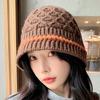 Bohemian Style Knitted Beanies Hat Thin Winter Weave Cap Sweet Crochet Pullover Hat  Autumn