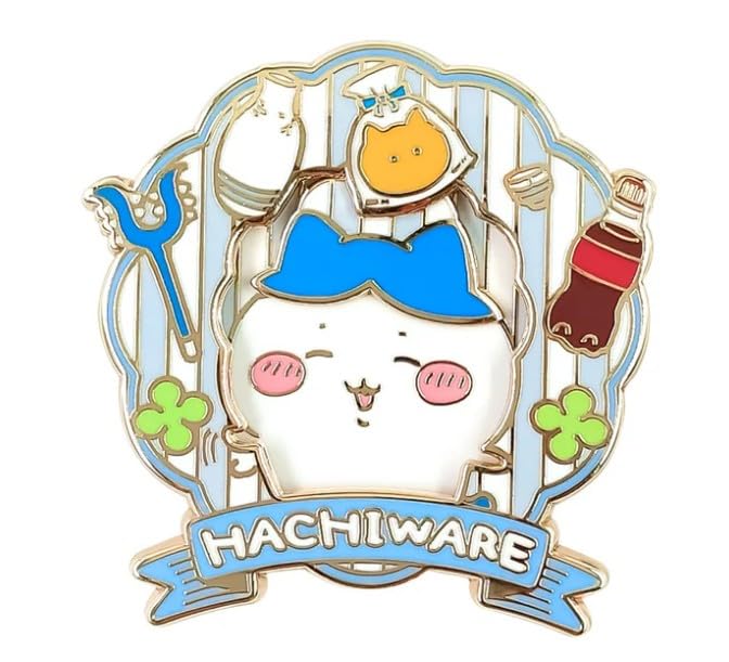 

Chikawa Large gimmick pin badge (Hachiware)