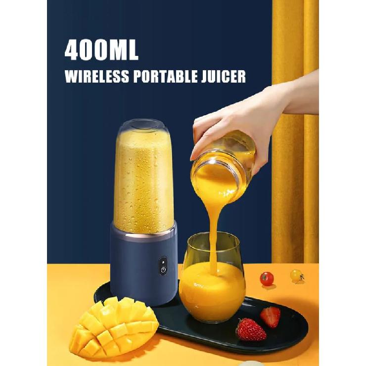 USB Wireless Automatic Mini 400ML 6 Blades Portable Blender Small Size Portable Juicer Blender Mini Vegetables Fruits Juicer Electric Juicer Not Specified