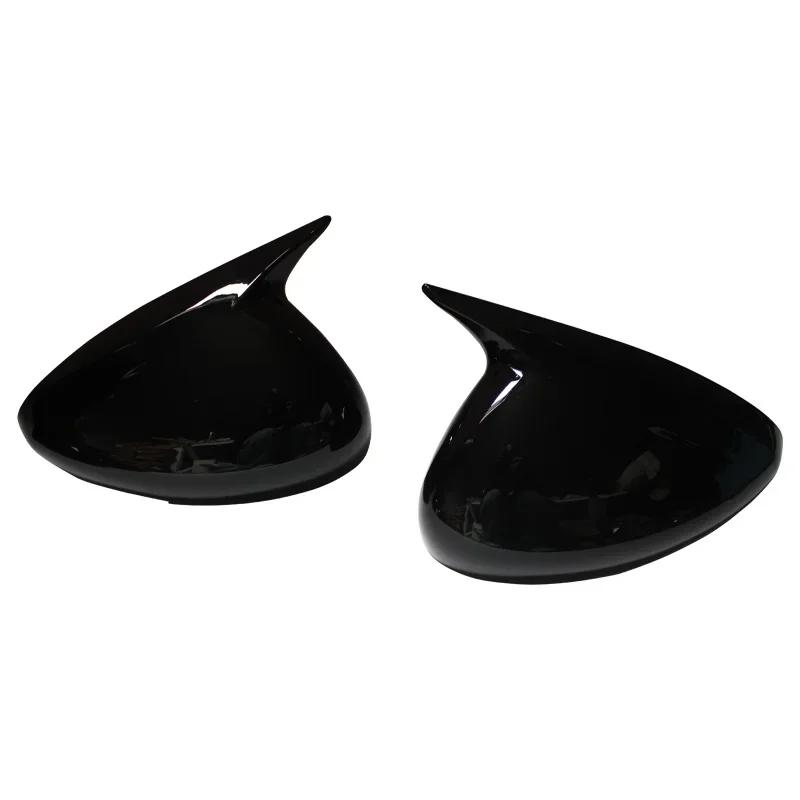 For Peugeot 408 2013 Rearview Side Mirror Cover Wing Cap Sticker Exterior Case Trim Carbon