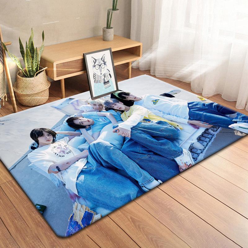 

Корейский ковер для мальчиков TXT, кухонный коврик, коврик для входа, украшение пола для спальни, ковер для гостиной, противоскользящие коврики для ванной комнаты