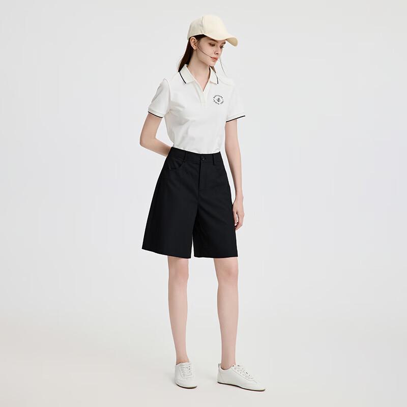 Navigare Women's Elegant Lapel Polo T-shirt