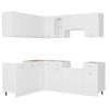 11 Piece Kitchen Set Lyon White Wood Based Material