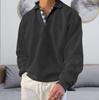 Popular Autumn Long-sleeved V-neck Men's Lapel Loose Sweater Men's Clothing