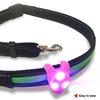 Safety Flashing Glow Light New Pet Led Silicone Rubber Pendant Blinking Led Collar Luminous Pendant for Pet Dog Puppy Necklaces