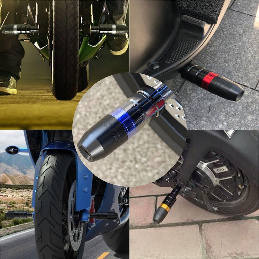 [Teagle Blanc] Engine Guard Muffler Guard Slider Protector Bike Crash Frame Universal Left and Right Pair Set (Black)