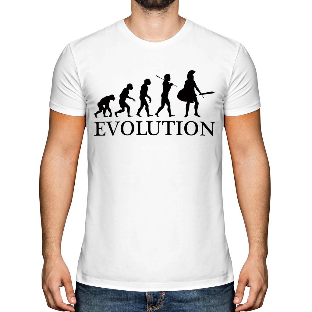 Spartan Evolution Sparta Gift TShirt 100 Cotton ONeck Summer Short Sleeve Casual Mens Tshirt Size S3XL