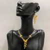 Super Flash Zircon Butterfly Tassel Earrings Necklace Set Temperament Fashion Collarbone Chain High Sense Wedding Accessories