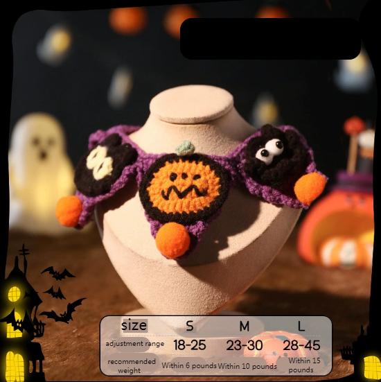Funny Halloween Cat Scarves and Pet Clothes Cute Plush Toys Cat Accessories Cat Hats Dog Bibs Cute Collars