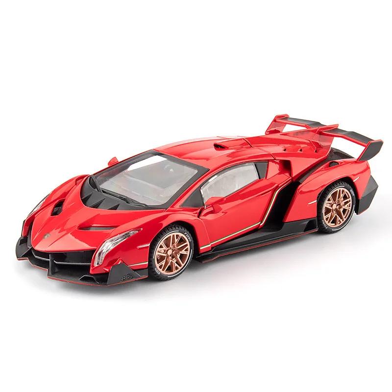 1:22 Veneno SL63 Alloy Models Cars Diecast Toys Rubber Tires Sports Car Wheel Pull Back Vehicles Kids Festival Collection Gifts
