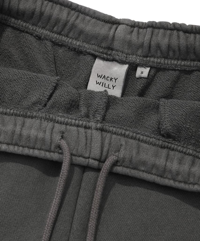 Wacky Willy Women'S Pigment Washed Sweat Shorts Grey
