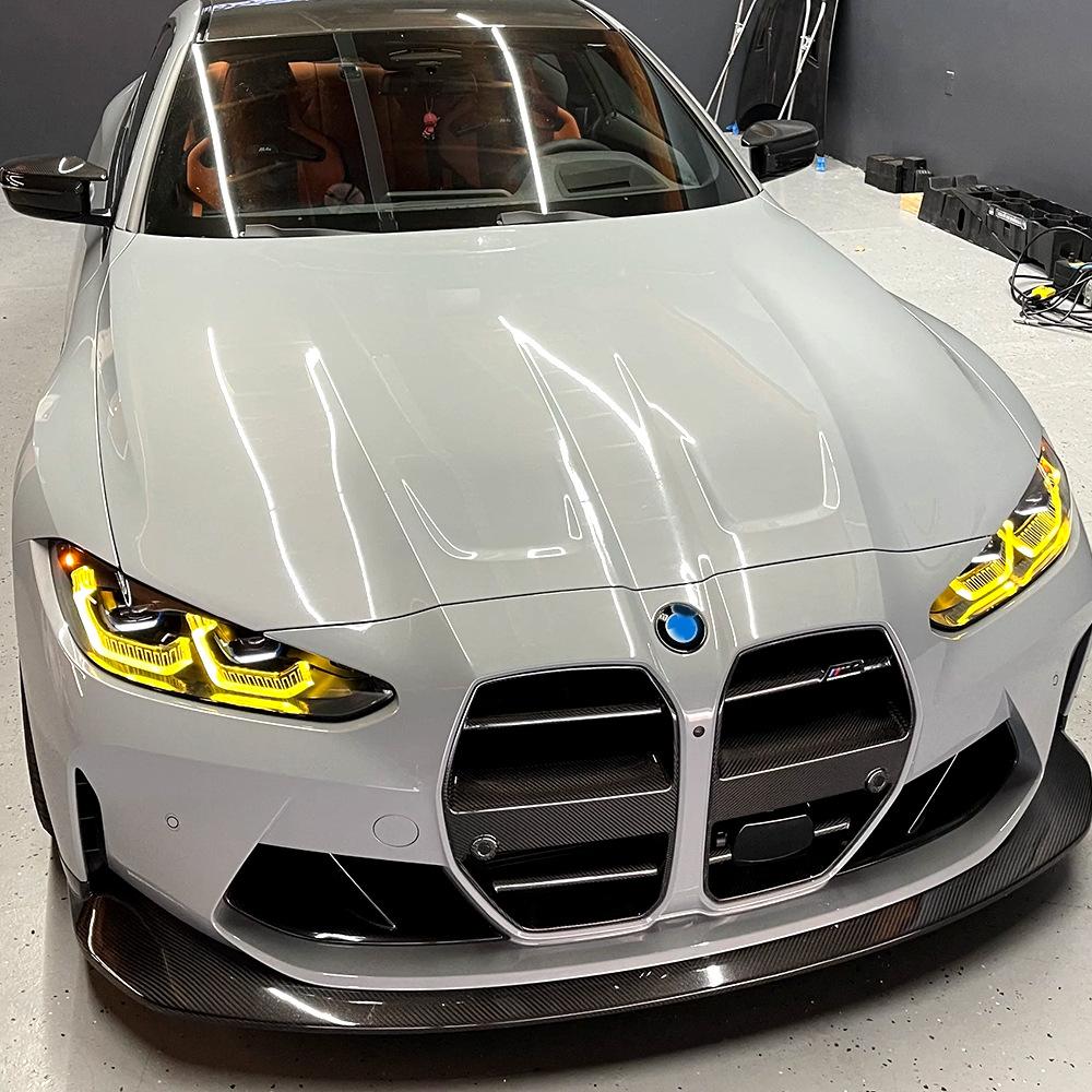 Yellow Angel Eyes DRL LED Boards For 2022 2023 BMW M3 G80 M4 G82 G83 G22 G23 G26 Daylight Laser Headlight OE# 9851048 9851047
