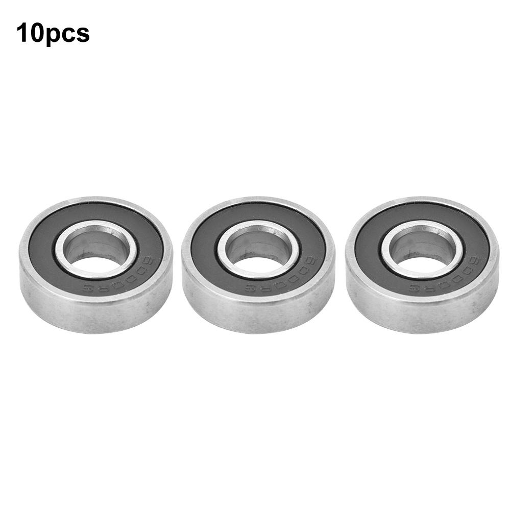 10Pcs 6000RS Mini Bearing High Accuracy Speed Carbon Steel Punching Industrial Parts 10x26x8mm
