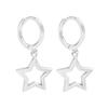 Star Alloy Earrings for Women - Silver Plated, Mini Stud, Holiday Gift