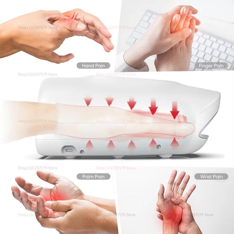 Portable Multi-Functional Hand Acupoint Massager For Pain Relief Numbness Palm Therapy Kneading Heating Care For Home And Office