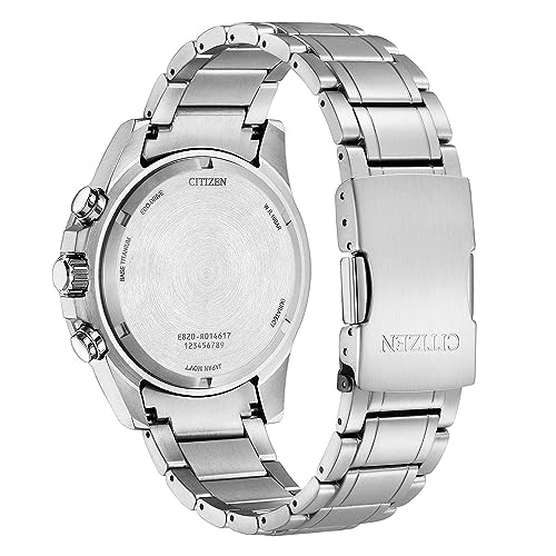 Citizen Men's Eco-Drive Watch, 10 ATM Water Resistant, Green, Popular Overseas Model, BL5550-50X, Silver