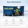 Custom Text Beach Towel, Soft Absorbent Swimming Multi-use TowelFrankenstein's Monster