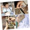 6Pcs Wax Tool Clay Tool Wax Sculpting Tools Batik Tool Clay Wax Pottery Tool Kit Pen Tool Batik Pen Wooden