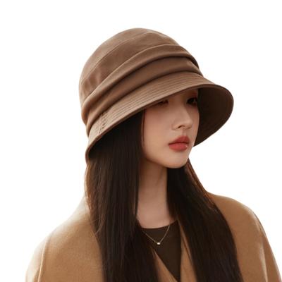 Bucket Hat for Women Slimming Beautiful Perfect for Autumn and UV Warm and Adjustable Size [Overwhelmingly Effect, Silhouette, Winter]