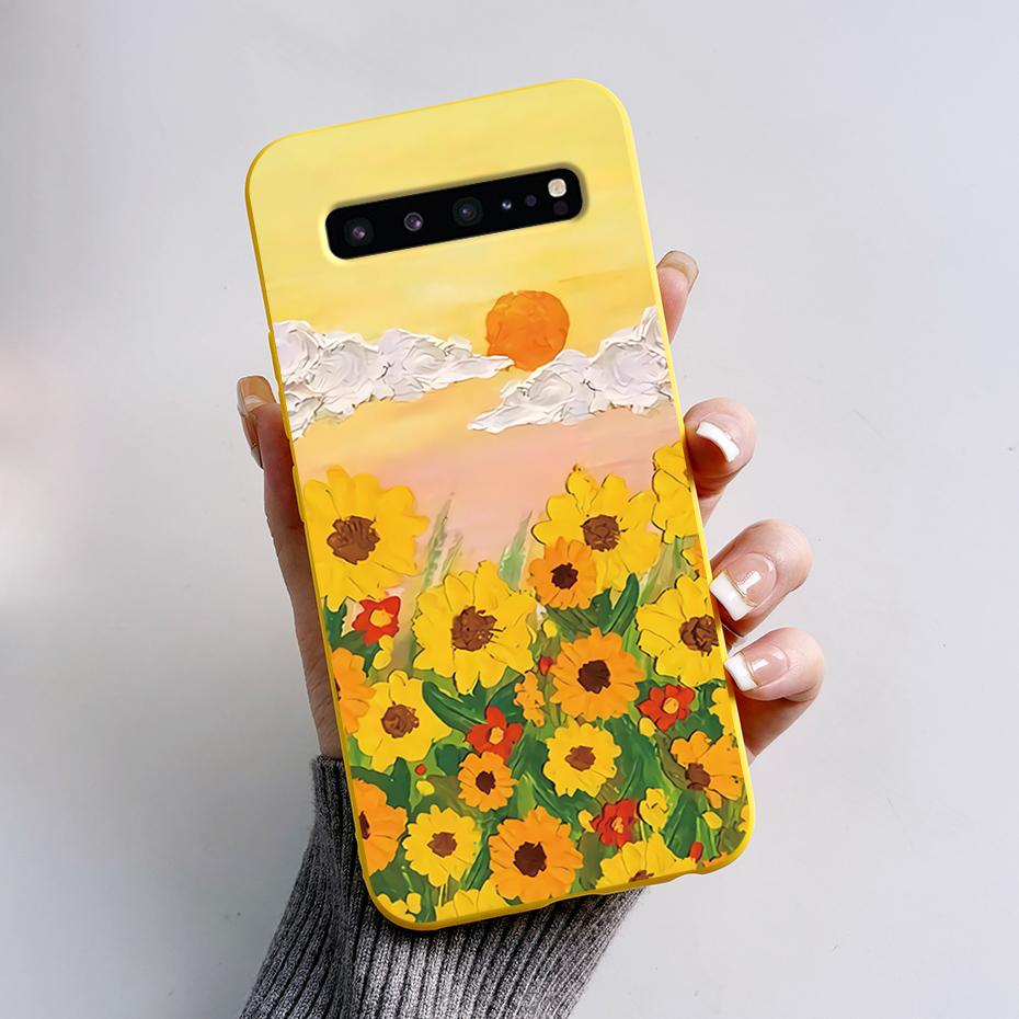 For Samsung S10 5G Case SM-G977N SM-G977B Cute Cat Cartoon Frog Phone Cases For Samsung Galaxy S10 5G Back Cover Silicone Bumper