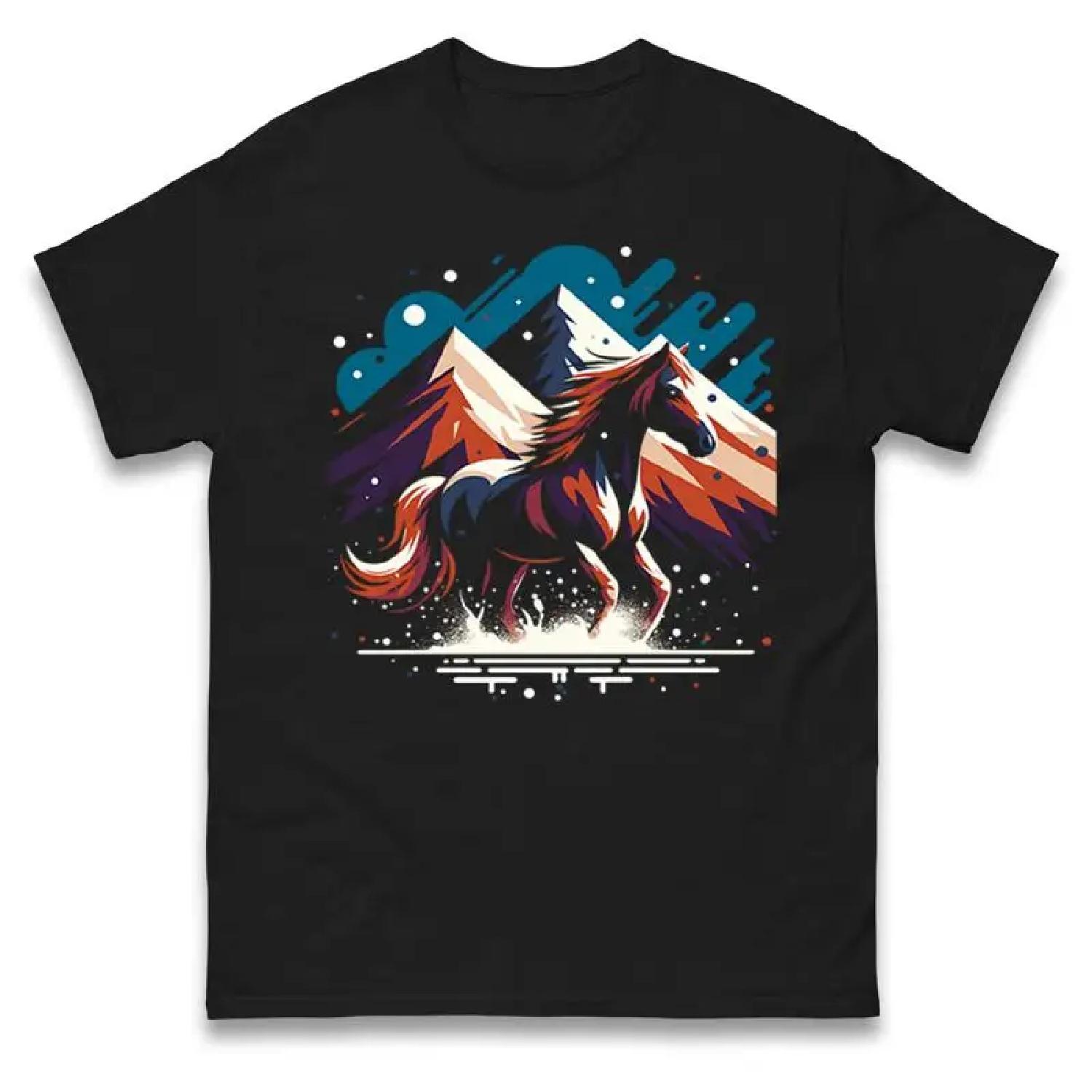 

A Colourful Horse With Fantasy Markings T Shirt Creative Birthday Top XXXXXL різнокольоровий