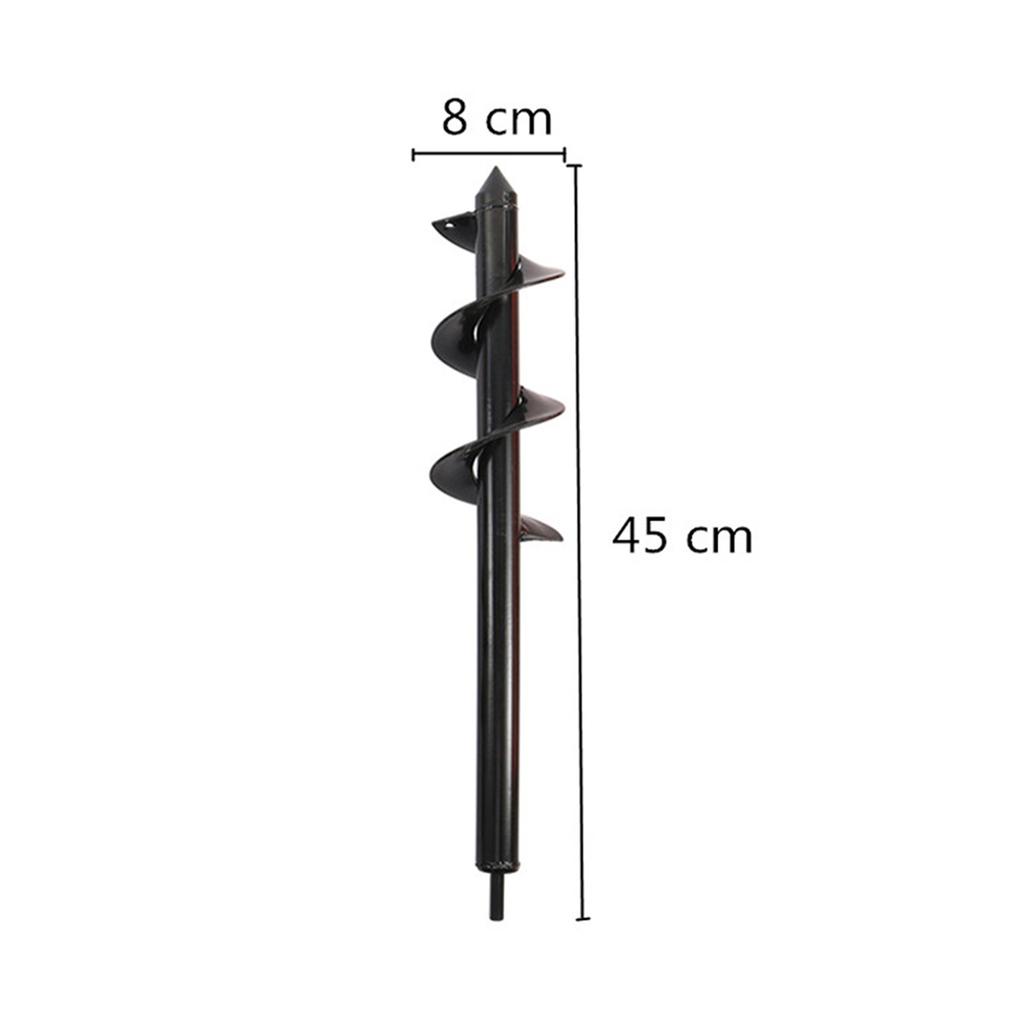 6 Types Earth Auger Spiral Drill Bit Spiral Ground Drill Plant Flower Seedling Planting Hole Digging Tool Cultivation Planter