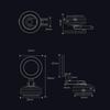 360° Rotating Phone Holder Folding Electric Vacuum Suction Cup Magnetic Suction Bracket Mirror Navigation Car Phone Holder