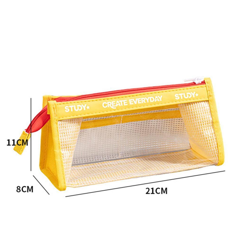 Visible Transparent Pencil Case Multiple Layers Stationery Organizer New Pen Bag for Students