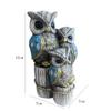 Lucky Owl Statue Shelf Decor Office Ornament Bedroom Modern Table Desk Living Room Gift for Birds Lovers Sculpture Decoration