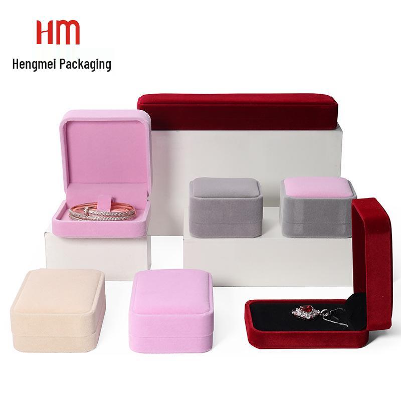 Velvet Jewelry Box for Rings, Necklaces, Earrings, Pendants, and Bracelets
