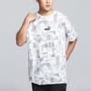 T Shirts Men's White Crew Neck Moderate Straight Fit 586045-02