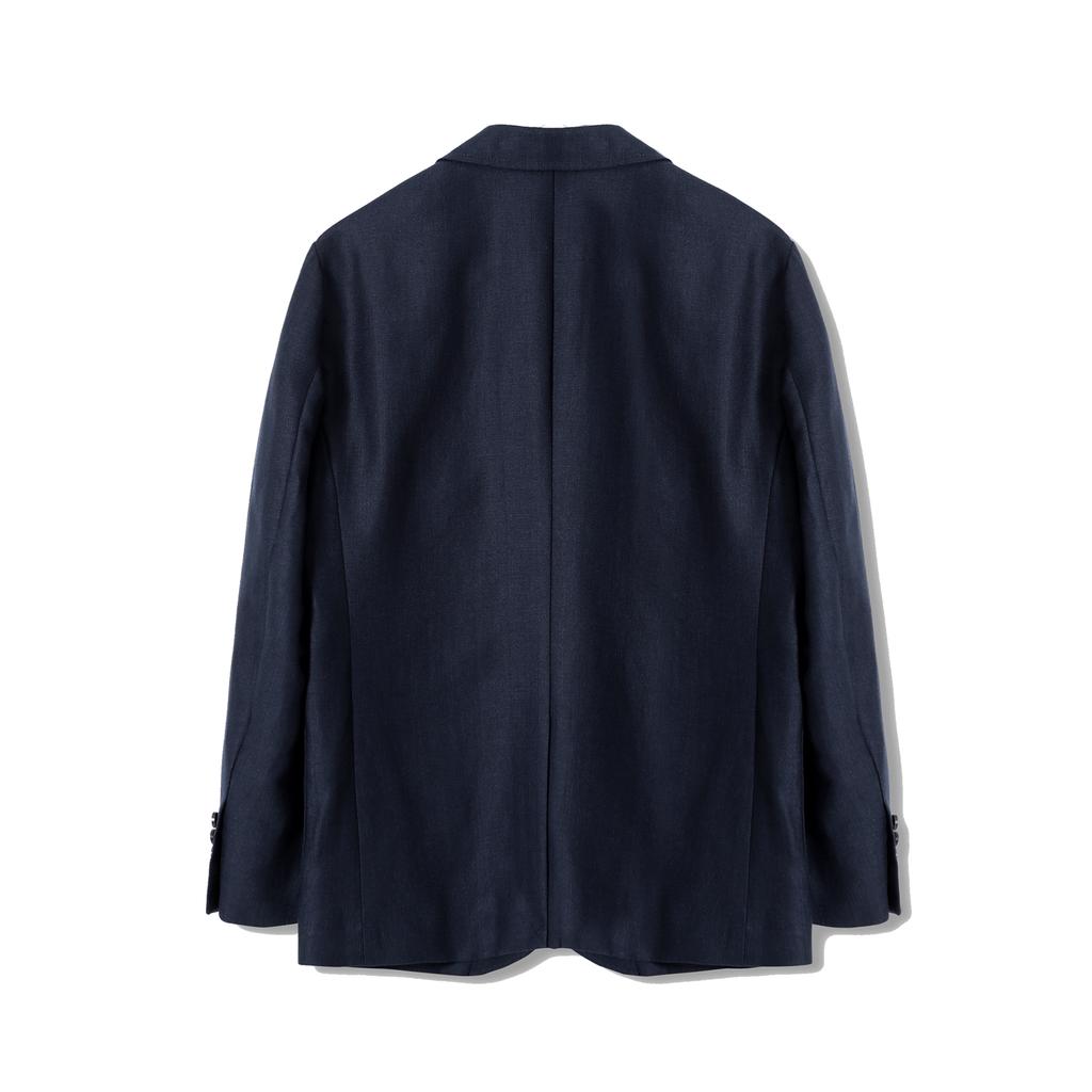 Bants Hdr Worsted Woolenen 3B Single Jacket - Navy