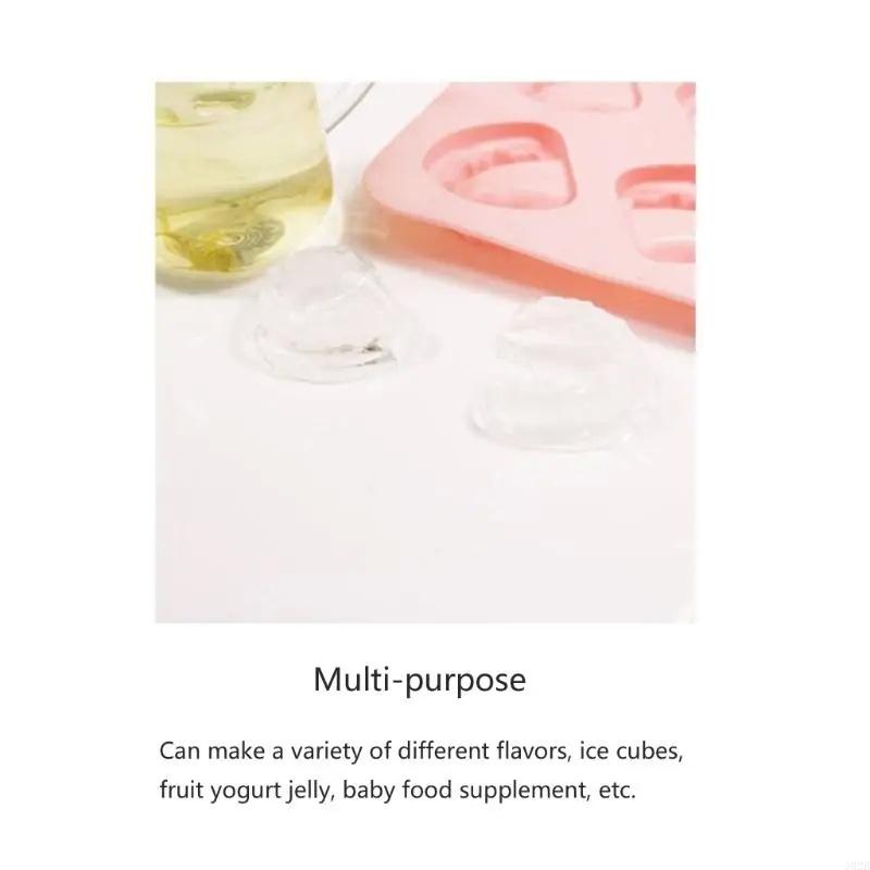 4 Hole Denture Teeth Shape Mold Silicone Ice Tray Diy Ice Cream Mould Funny Gag Gift For Dentist Seniors