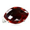 NATURAL Red Topaz 120 Ct Certified Marquise 925 Sterling Silver Pendant For Gift AI-53-NS