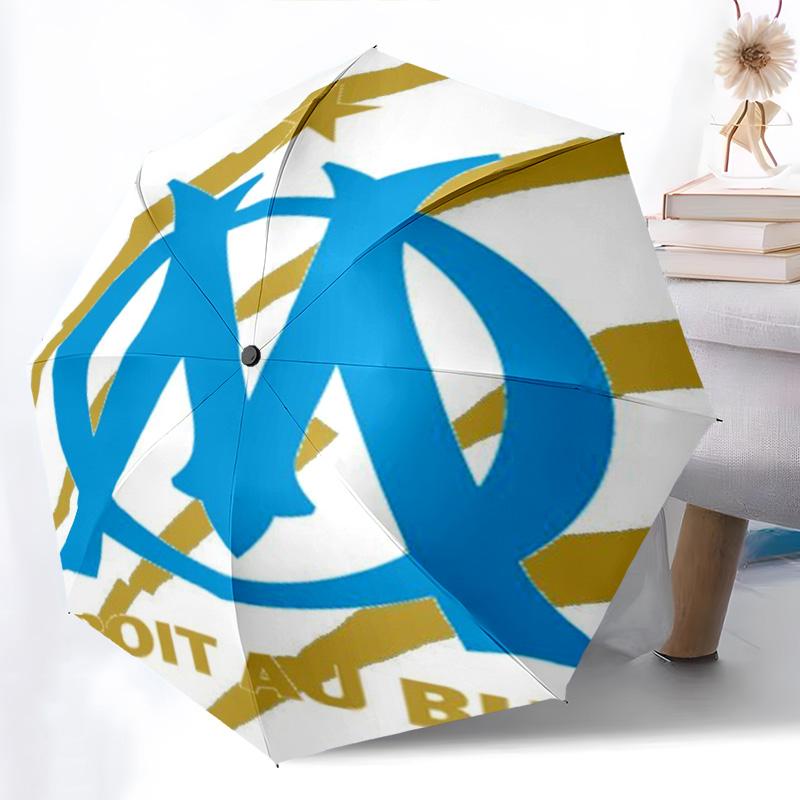 Blue Waves Olympique Marseille Folding umbrella travel Portable Sun umbrella travel outdoor