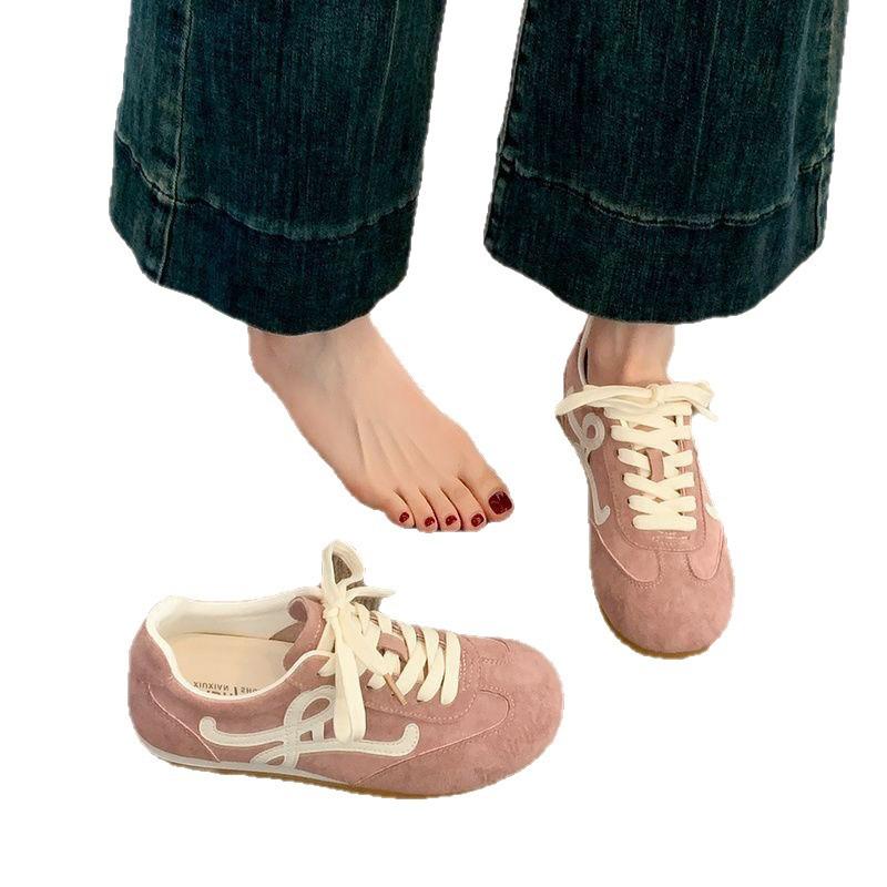 Dexun Shoes Women's 2025 Spring and Autumn New Niche Fashionable Flat-bottomed Breathable Women's Shoes Do Not Fall Off the Heel Retro Forrest Gump C