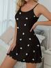 Casual Schattige Print Loungewear Jurk met Hartjespatroon Sexy Jurk