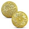 [Dragon and Phoenix Bring Auspiciousness] Chinese Wedding Gift Coin Creative Gift Commemorative Medal, Zodiac Dragon and Phoenix Gold and Silver Coins