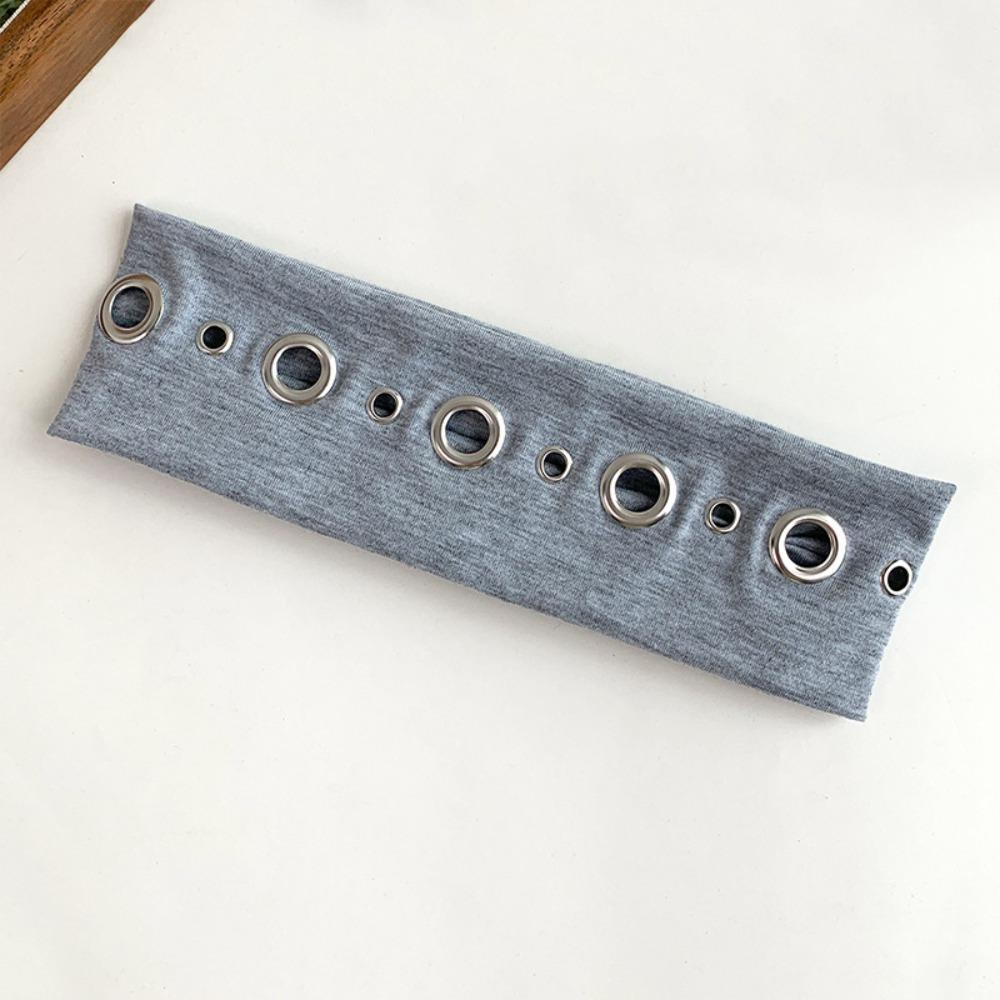 Hollowed Out Eyelets Punk Hairband Sweet Style Vintage Headwrap Retro Face Wash Headband For Women